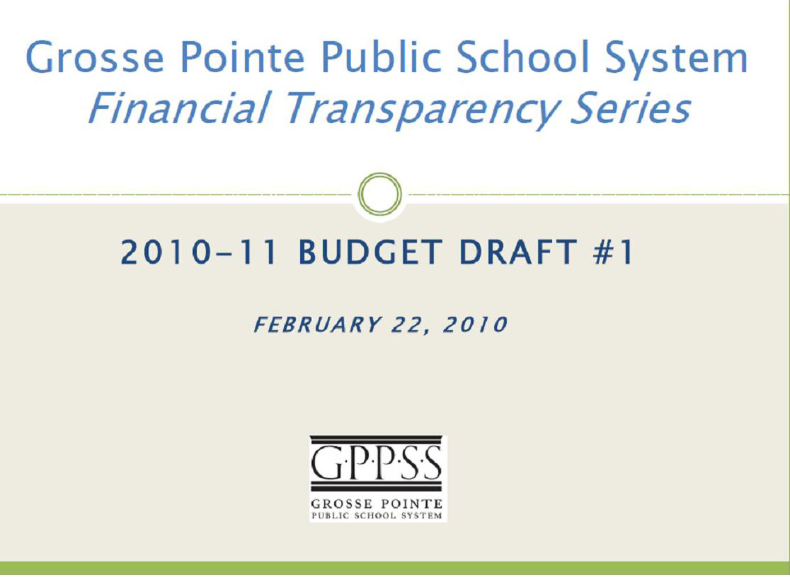 Budget draft